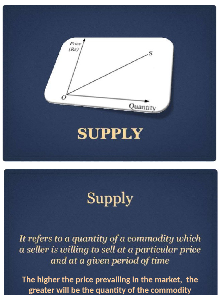Understanding Supply and Market Dynamics | PDF | Supply (Economics ...