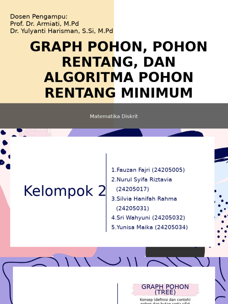 Algoritma Pohon Rentang Minimum | PDF