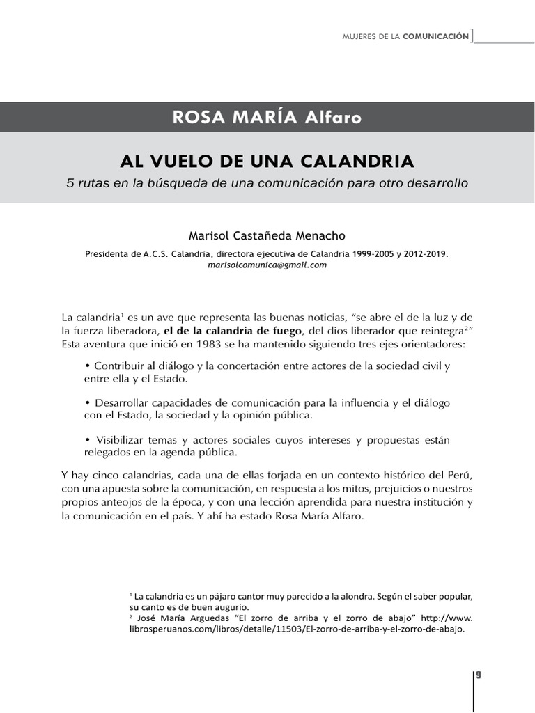 Al Vuelo de Una Calandria | PDF | Democracia | Ideologías políticas