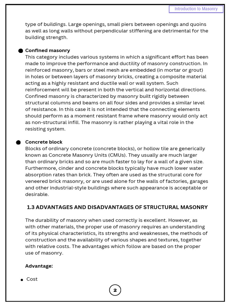 Understanding Structural Masonry Types | PDF