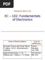 EC 102 Lecture 1 Semiconductor Theory