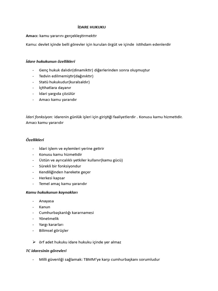 4) İdare Hukuku | PDF