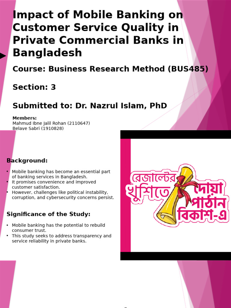 Mobile Banking's Impact on Trust in Bangladesh | PDF | Survey ...