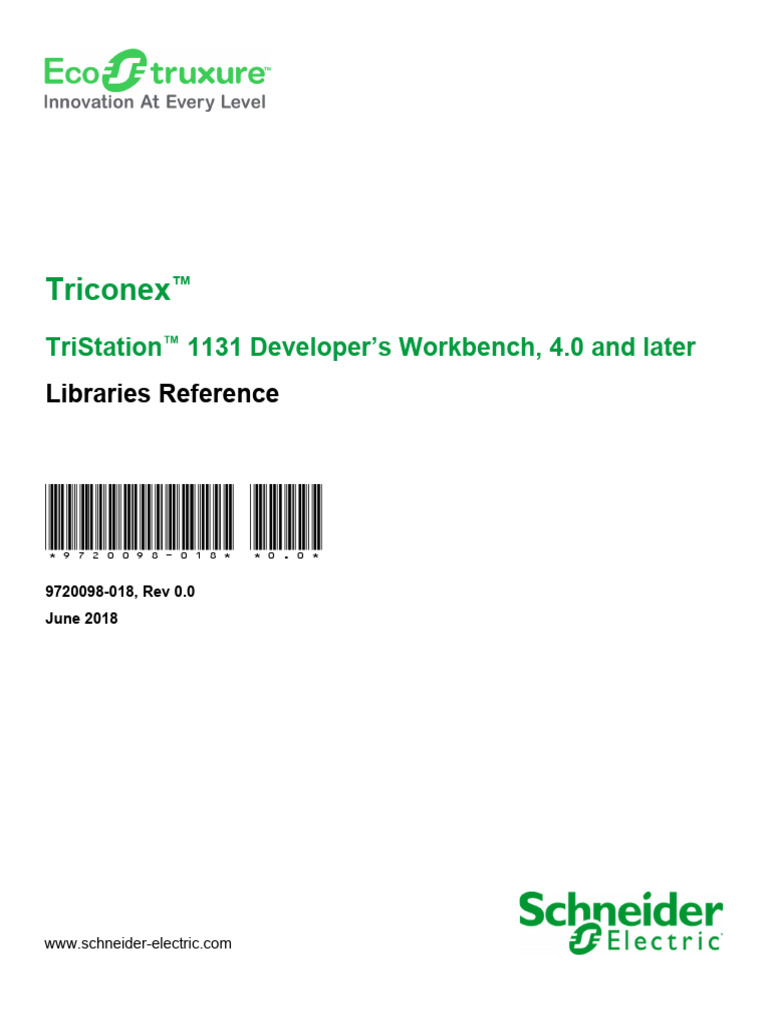 Triconex TriStation 1131 Libraries Guide | PDF | Computing