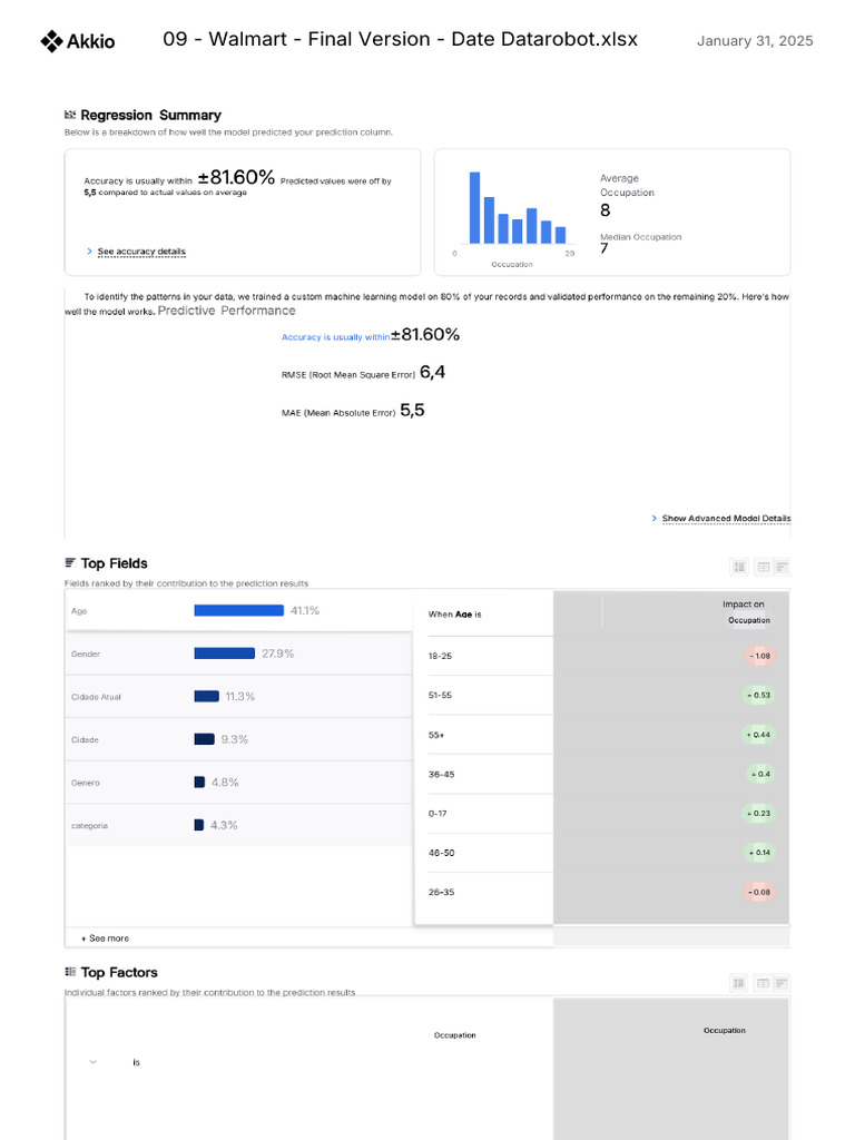 Walmart Final Data Report 2025 | PDF