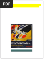 Concise History of Western Music 5th Edition Barbara Russano