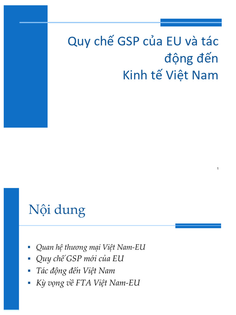 CS - Quy Chế GSP EU | PDF