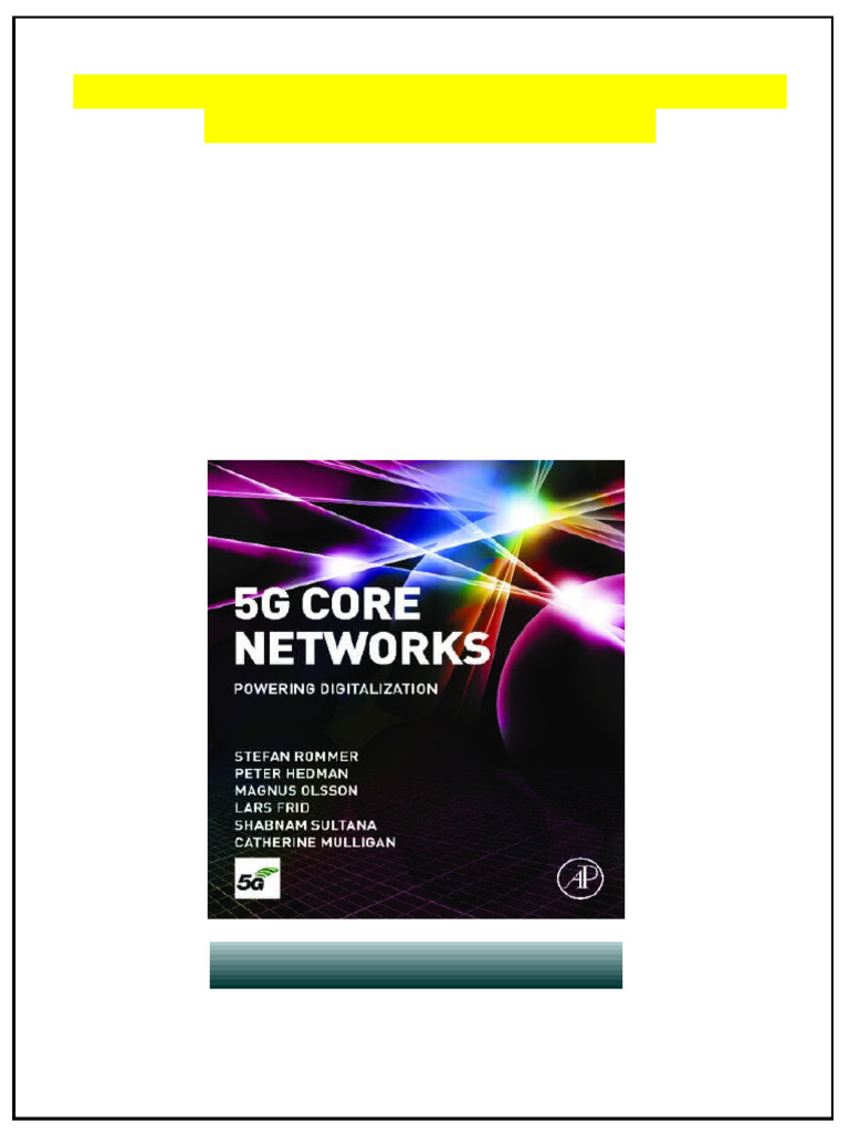 5G Core Networks Powering Digitalization 1st Edition Stefan Rommer