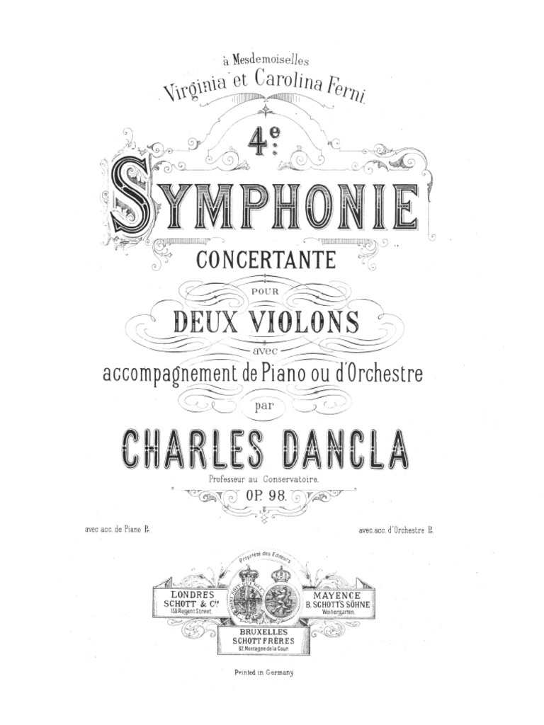 Dancla Symphonia Concertante | PDF