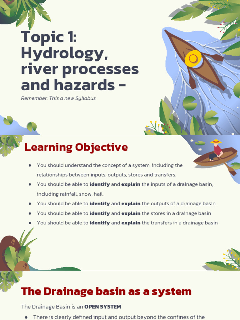 River Processes and Drainage Systems | PDF | Planets | Mercury (Planet)