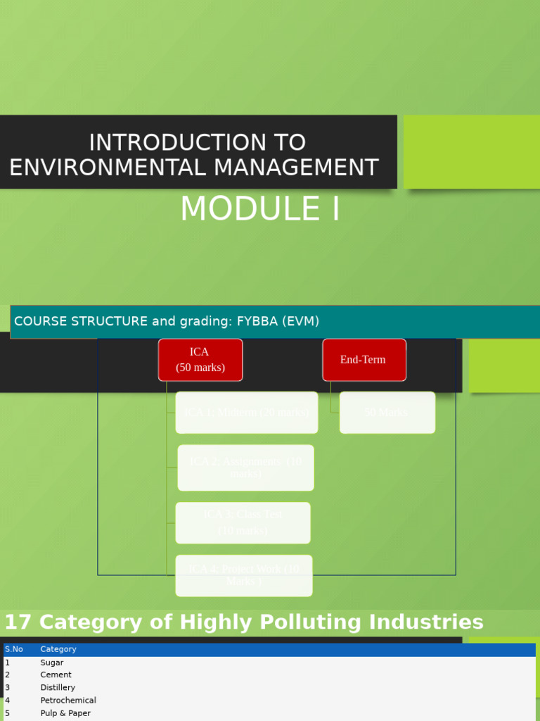 Environmental Management Overview | PDF | Life Cycle Assessment ...