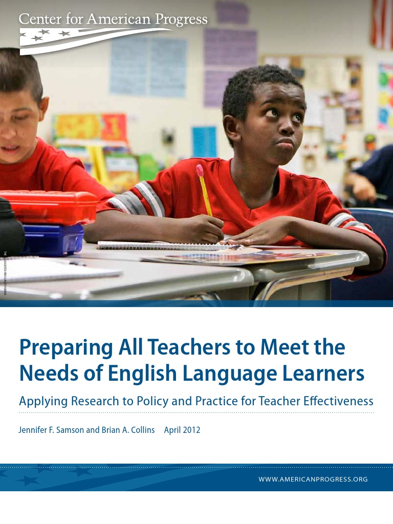 Preparing All Teachers To Meet The Needs of English Language Learners