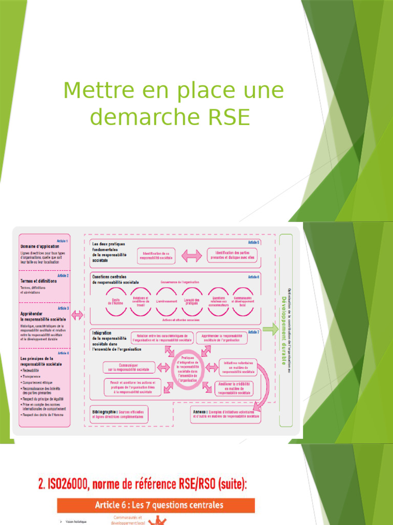 Mettre en Place Une Demarche RSE | PDF | Responsabilité sociétale des ...
