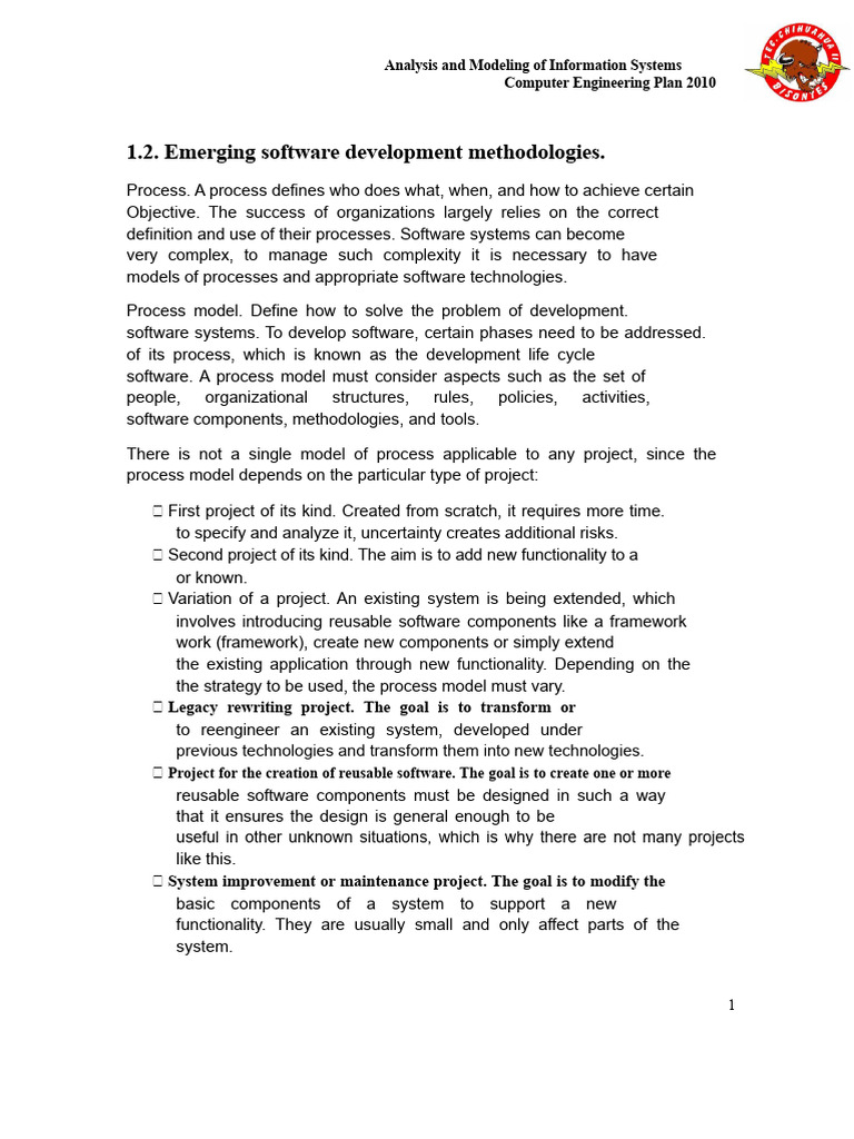 Information Systems Process Modeling | PDF | Software Development ...