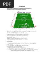Football Field Dimensions & Markings Guide | PDF