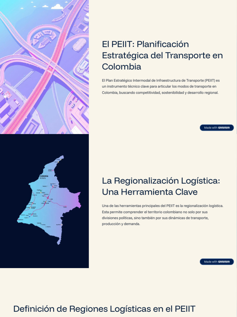 PEIIT: Estrategia de Transporte en Colombia | PDF | Transporte ...