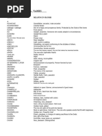 Lenape Language Word List | PDF