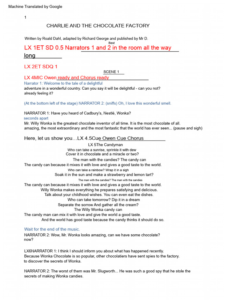 cigarettes and chocolate play script Veruca Salt's Golden Ticket Monologue | PDF | Sugar Confectionery