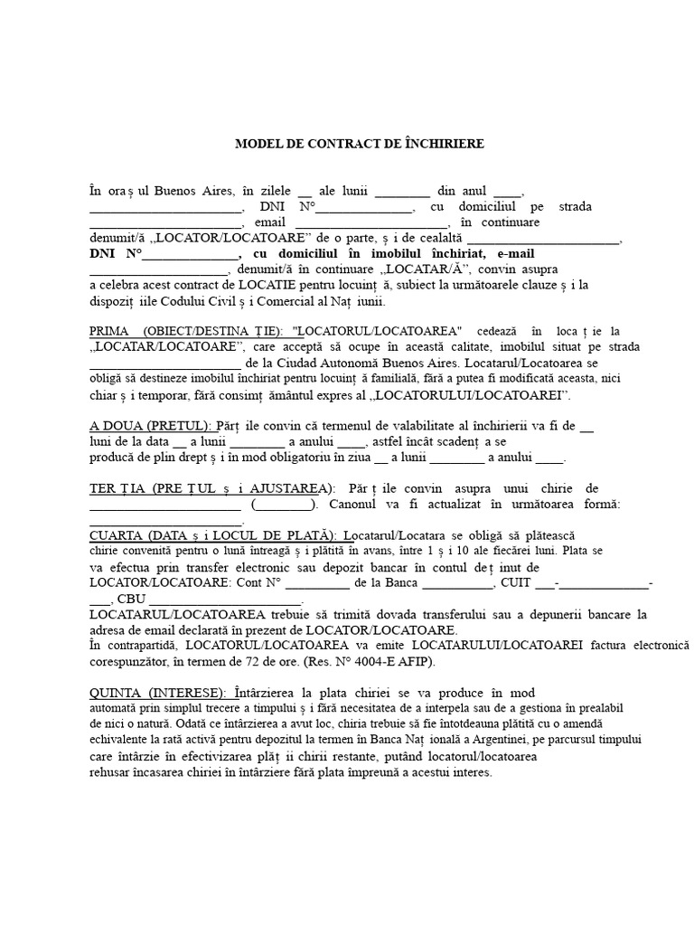 Model Contract 2024 | PDF