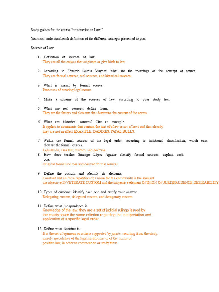 Study Guides Law I. Sec. B, G, Q and R | PDF | Morality | Employment