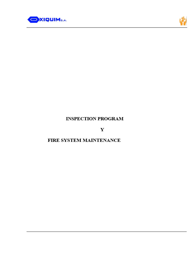 Fire System Inspection & Maintenance Guide | PDF | Pump | Fire ...