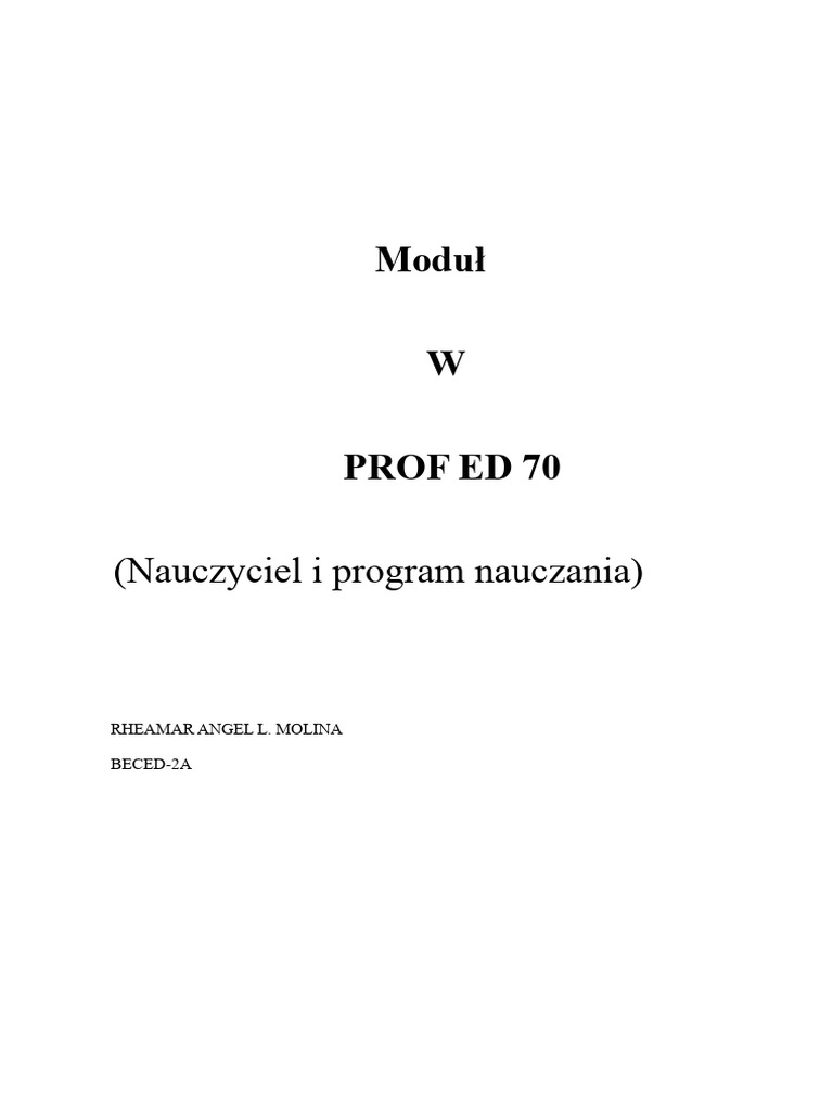 Pof Ed 70 | PDF