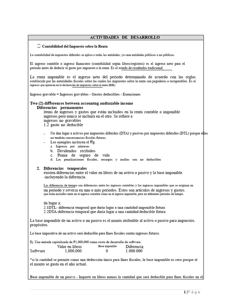 Módulo - Contabilidad para Impuesto Sobre La Renta | PDF | Contabilidad ...