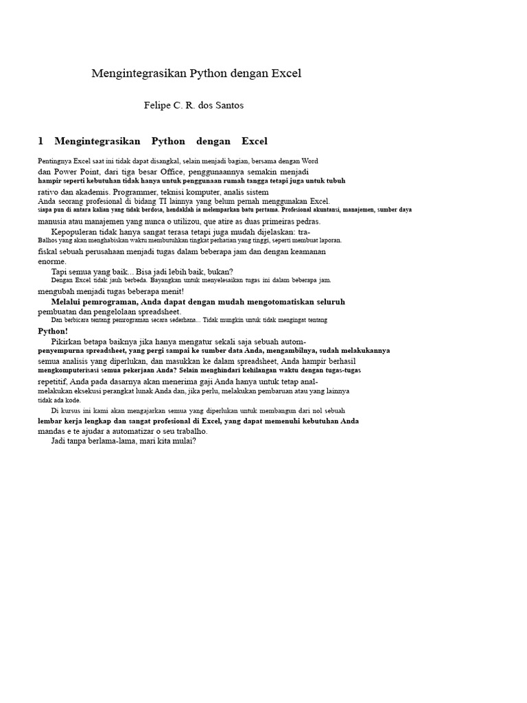 Menggunakan OpenPyXL untuk Excel | PDF