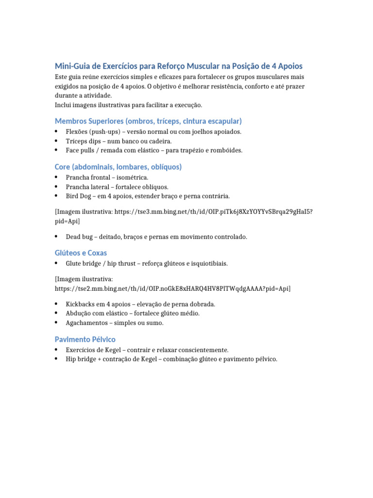 Guia Exercicios 4 Apoios Com Imagens | PDF
