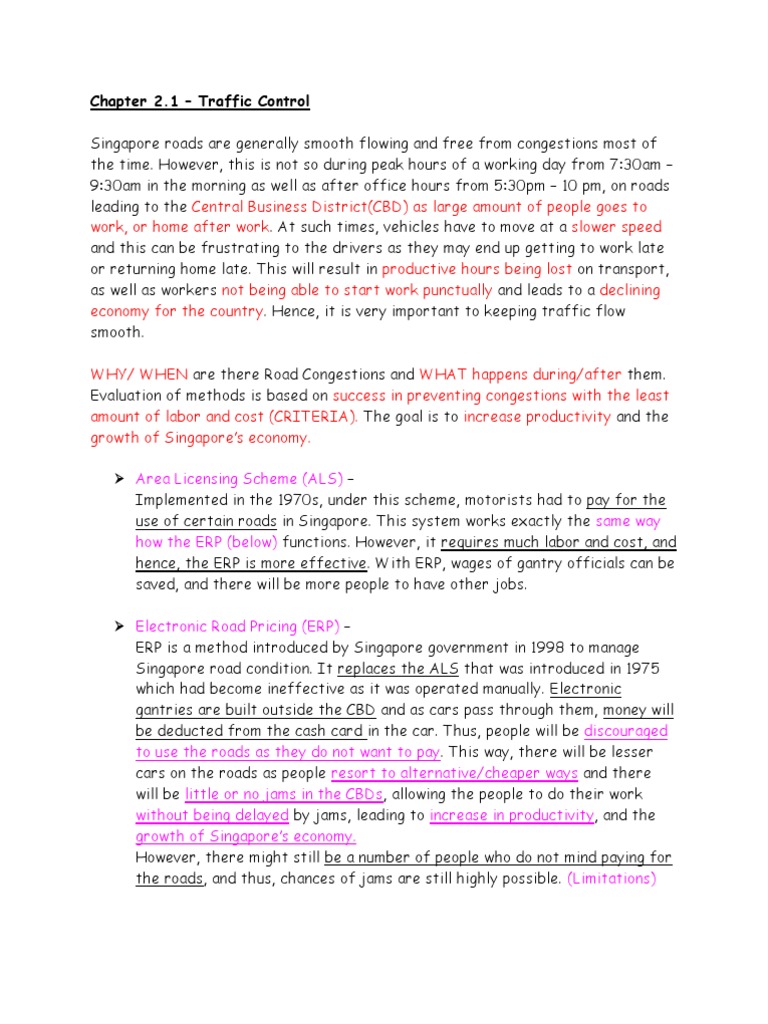 Chap. 2.1 - Traffic Control | PDF | Road Infrastructure | Road Safety