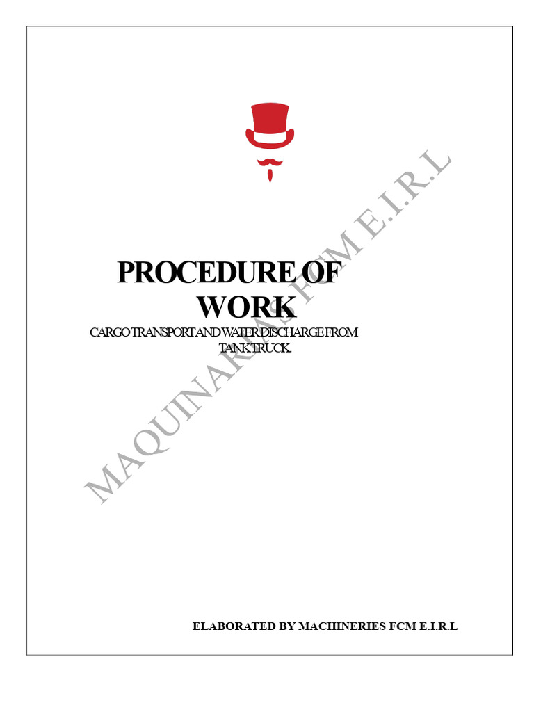 Cargo Transport & Water Discharge Procedure | PDF | Truck | Traffic ...