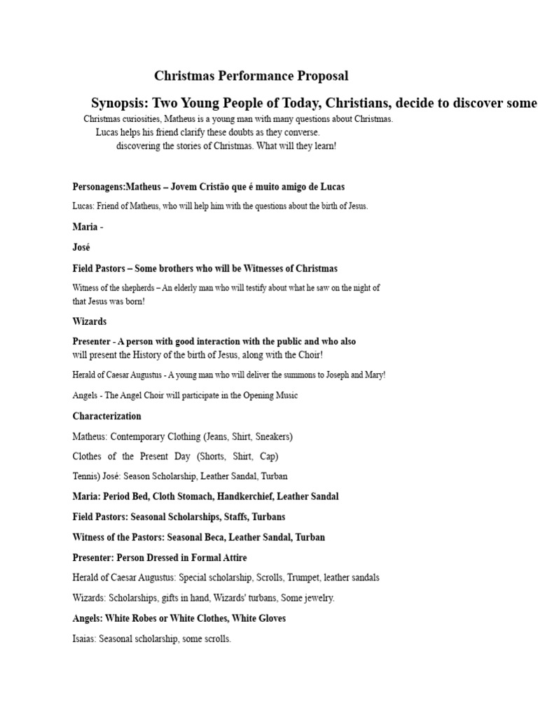 Christmas Hope Play Script | PDF | Nativity Of Jesus | Jesus