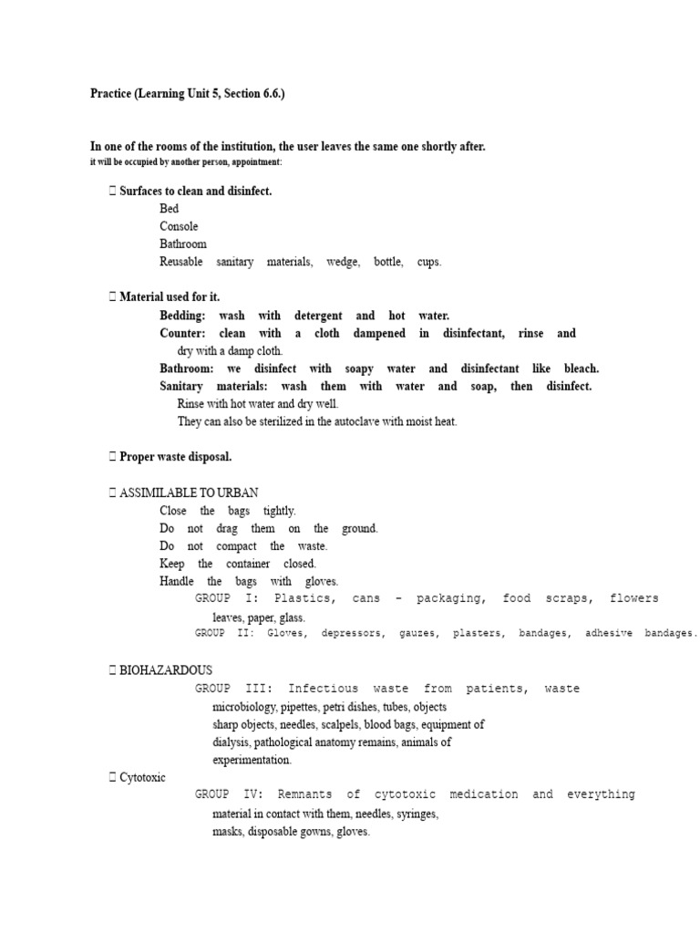 Biohazard Waste Management Guidelines | PDF | Personal Protective ...