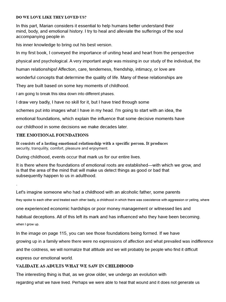We Love Like They Loved 1 | PDF | Attachment Theory | Mind