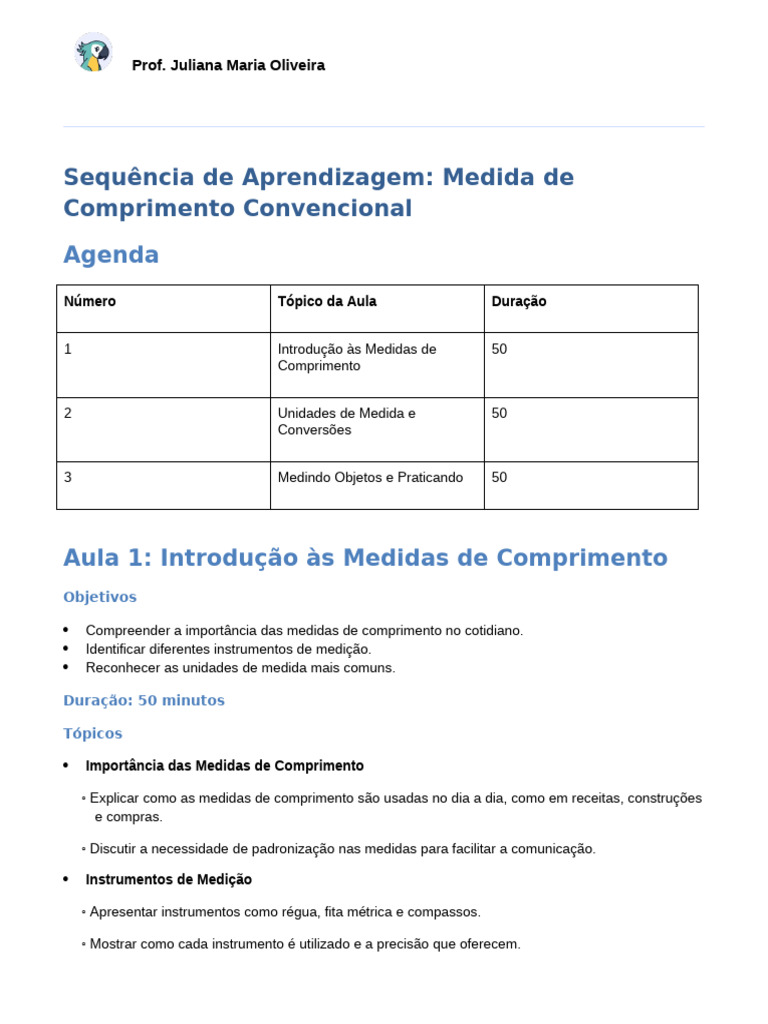 Medidas de Comprimento na Educação Infantil | PDF | Medição | Metro