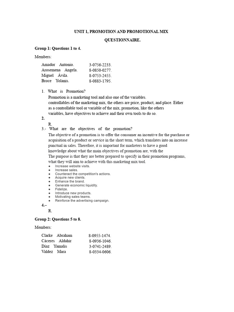 Promotion and Promotional Mix Overview | PDF | Marketing | Market ...