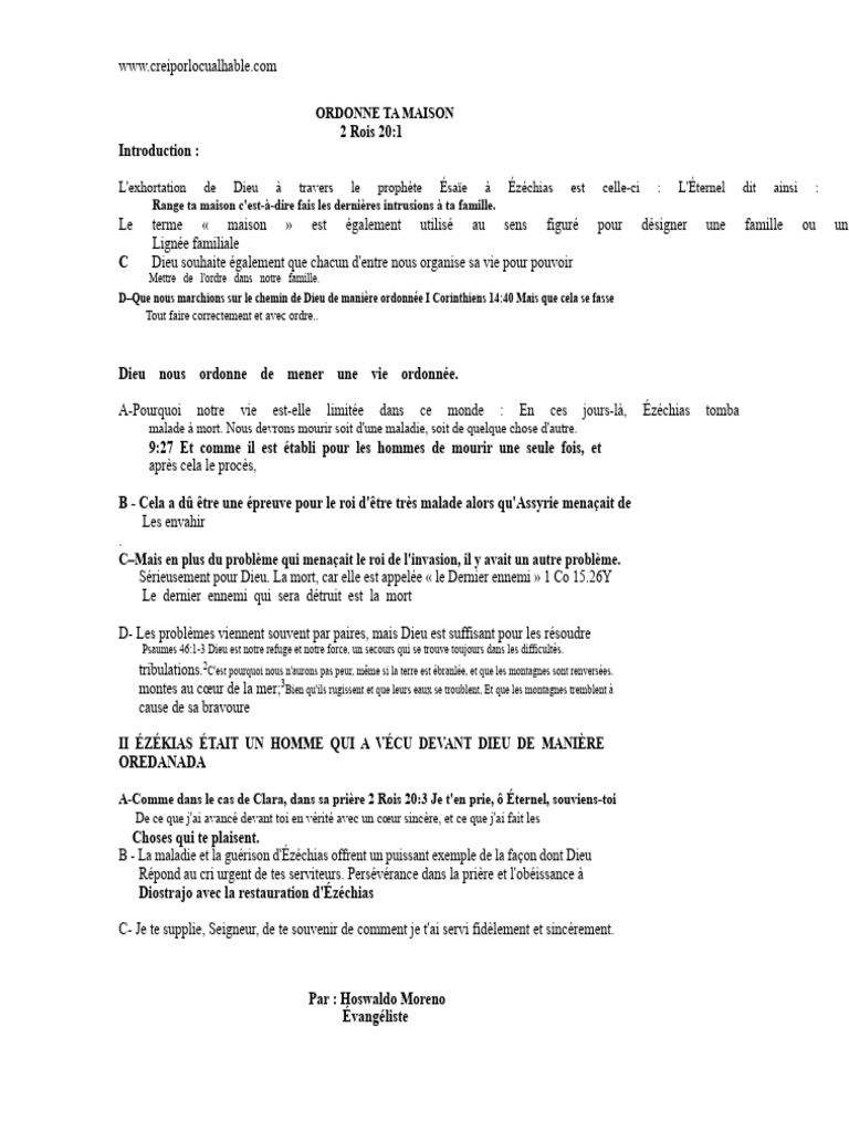 Organiser sa vie selon Dieu | PDF | Dieu