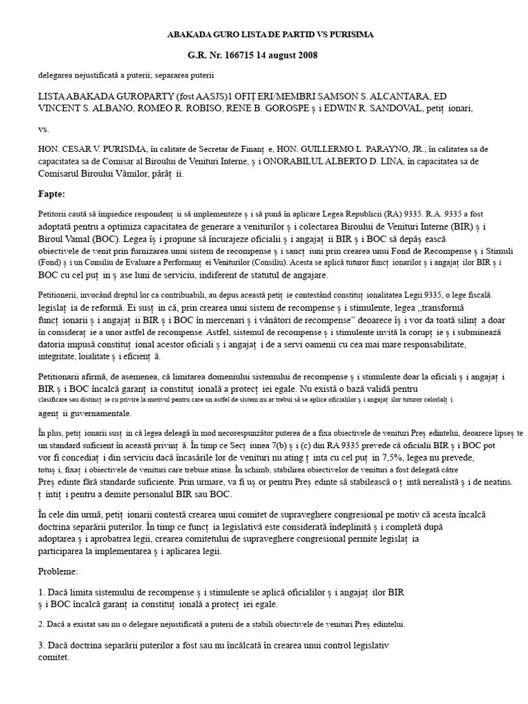 Abakada Guro Lista de Partid Vs Purisima | PDF
