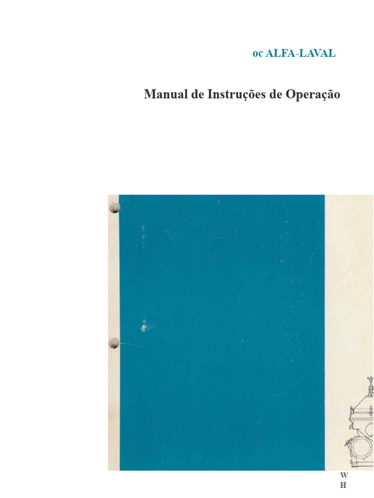 Manual de Operação Separadores WHPX | PDF | Óleo de motor | Bomba