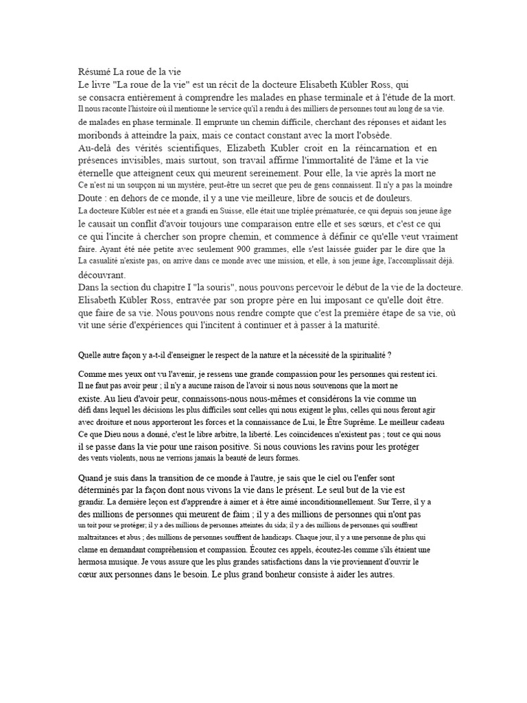 Les 5 étapes du deuil selon Kübler-Ross | PDF | Vie après la mort | Dieu