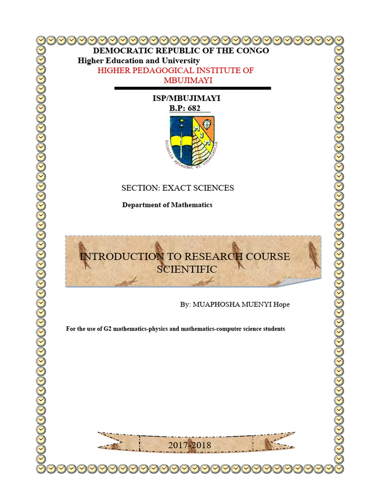 Introduction to Scientific Research Course | PDF | Scientific Method ...