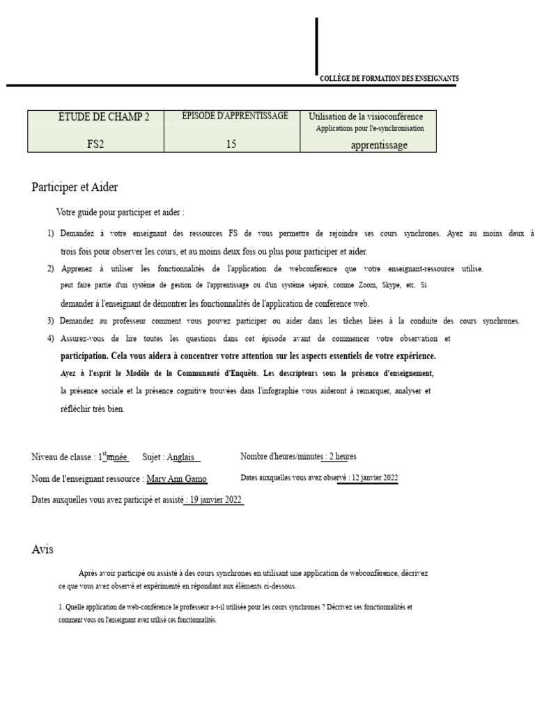 Visioconférence en classe : Guide pratique | PDF | Technologies de l ...