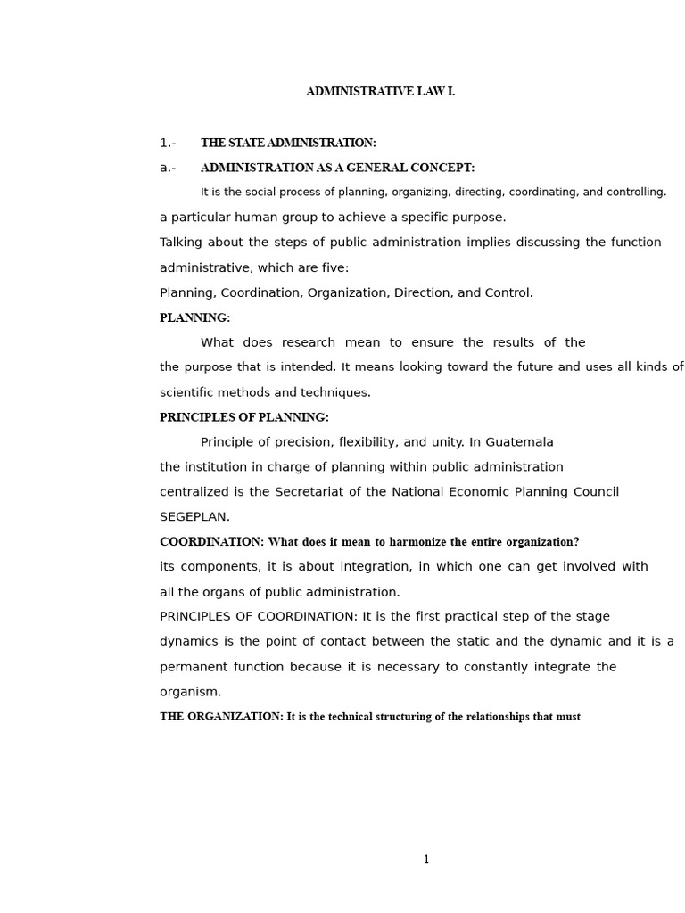 Overview of Public Administration Principles | PDF | Jurisdiction ...