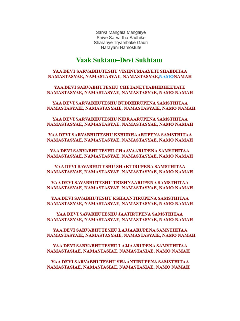 Devi Mahalakshmi Stotra and Mantras | PDF | Gender And Hinduism | Hindu ...