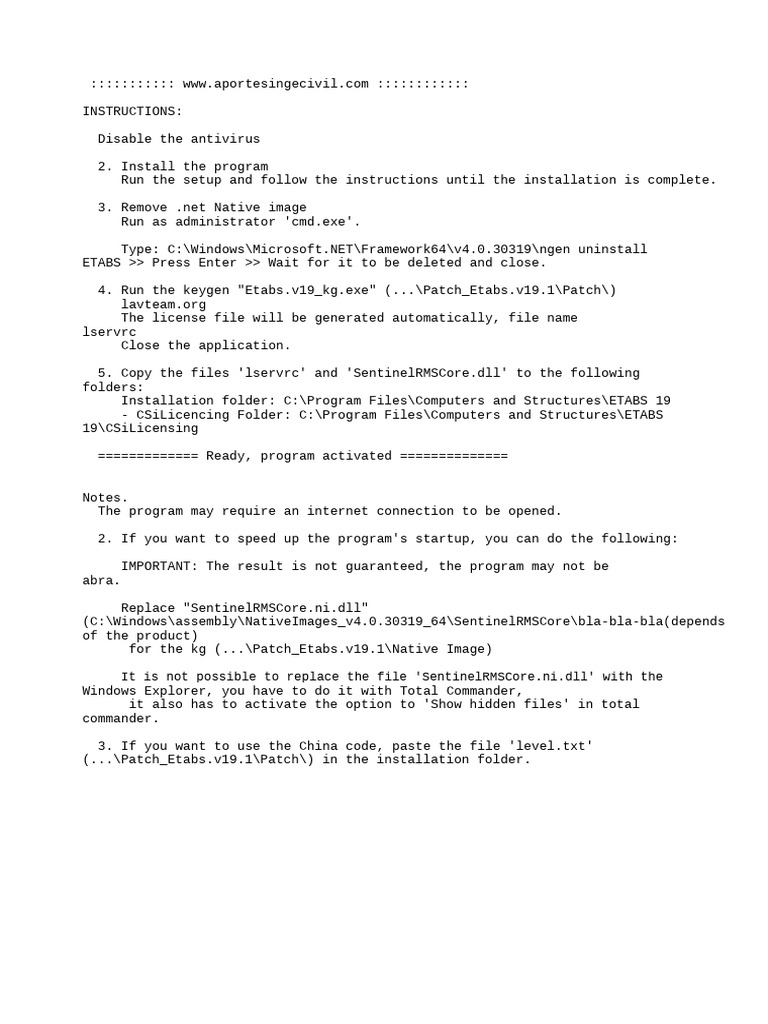 Instructions | PDF