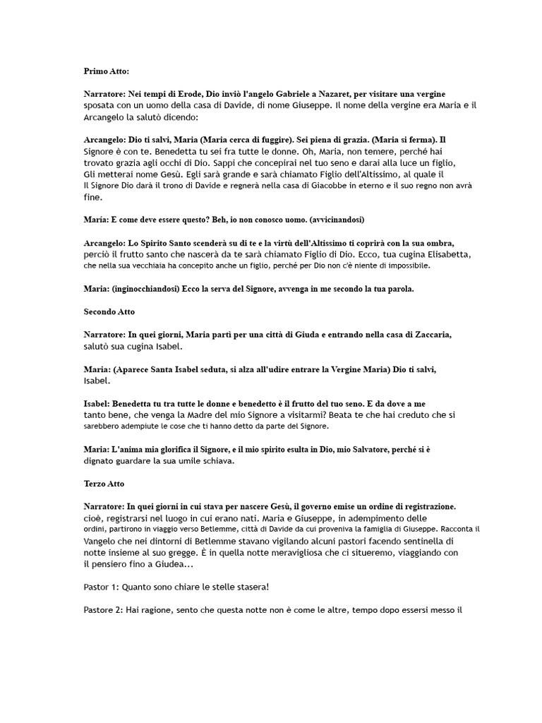 Pastorella Tradizionale | PDF
