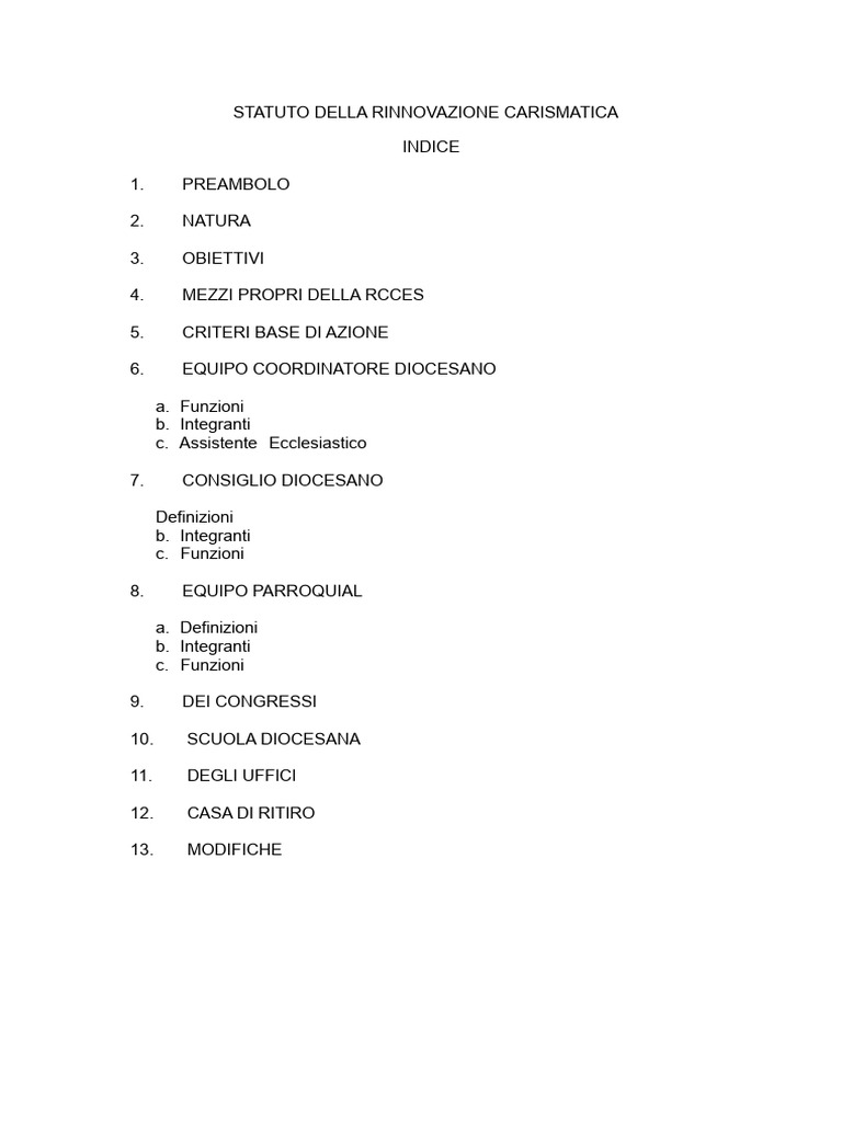 Statuti Della Rinnovazione A | PDF