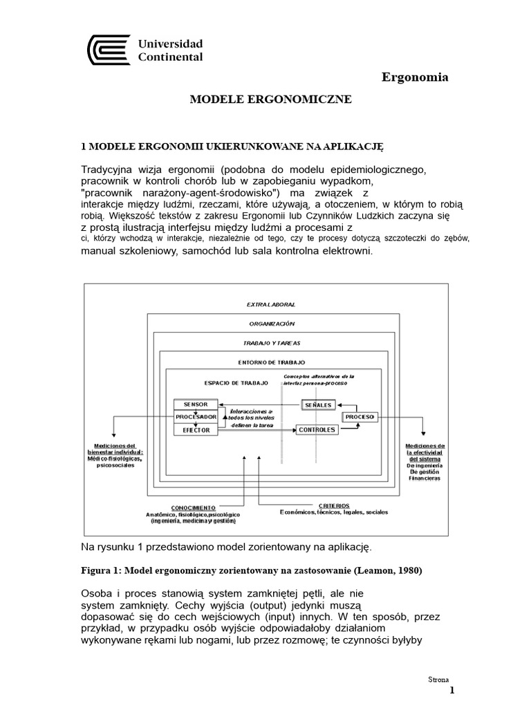 Modele Ergonomiczne | PDF