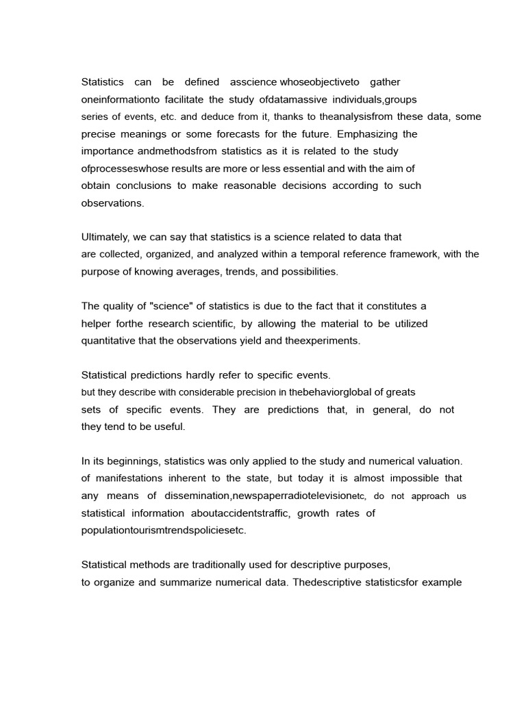 Importance of Statistics in Research | PDF | Statistics | Science