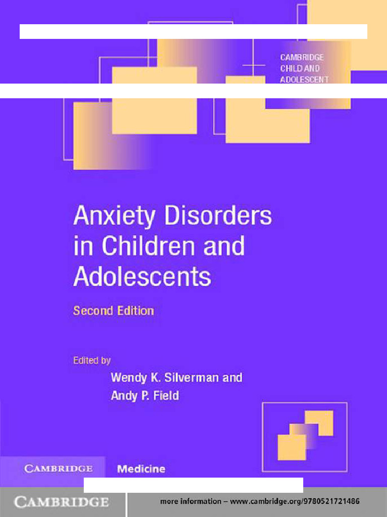 Anxiety Disorders in Youth: 2nd Edition | PDF | Mental Disorder ...